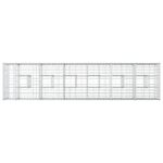 vidaXL Gabiónová vyvýšená posteľ 2 pcs Strieborná 260 x 60 x 55 cm – Obrázok 8