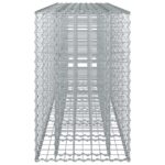 vidaXL Gabiónová vyvýšená posteľ 2 pcs Strieborná 250 x 50 x 80 cm – Obrázok 7