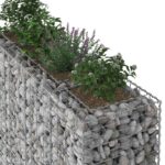 vidaXL Gabiónová vyvýšená posteľ 2 pcs Strieborná 170 x 50 x 150 cm – Obrázok 4