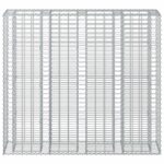 vidaXL Gabiónová vyvýšená posteľ 2 pcs Strieborná 170 x 50 x 150 cm – Obrázok 6