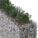 vidaXL Gabiónová vyvýšená posteľ 3 pcs Strieborná 250 x 50 x 150 cm – Obrázok 4