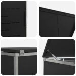 vidaXL Úložisko kontajnera na odpad Čierna 207 x 77,5 x 112,5 cm – Obrázok 10