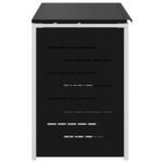 vidaXL Úložisko kontajnera na odpad Čierna 207 x 77,5 x 112,5 cm – Obrázok 8