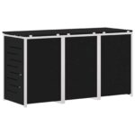 vidaXL Úložisko kontajnera na odpad Čierna 207 x 77,5 x 112,5 cm – Obrázok 9