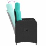vidaXL Záhradná jedálenská súprava 5 pcs polyratan – Obrázok 6