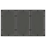 vidaXL Záhradná jedálenská súprava 5 pcs Čierna 150 x 90 x 75 cm – Obrázok 4