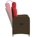 vidaXL Záhradná jedálenská súprava 5 pcs polyratan – Obrázok 6