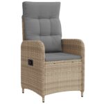 vidaXL Záhradná jedálenská súprava 7 pcs Beige a svetlo šedá – Obrázok 2