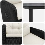 vidaXL Súprava stolíkov k pohovke s vankúšom s vankúšom 5 pcs – Obrázok 5