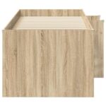 vidaXL Rám postele pre deti na vysokej posteli 2 pcs Sonoma – Obrázok 5