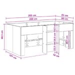 vidaXL Rám postele pre deti na vysokej posteli 2 pcs Sonoma – Obrázok 9