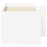 vidaXL Rám postele pre deti na vysokej posteli 2 pcs Biela – Obrázok 5