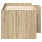 vidaXL Rám postele pre deti na vysokej posteli 2 pcs Sonoma – Obrázok 5