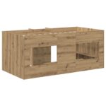 vidaXL Rám postele pre deti na vysokej posteli 2 pcs Dub artisan – Obrázok 6