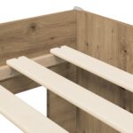 vidaXL Rám postele pre deti na vysokej posteli 2 pcs Dub artisan – Obrázok 7