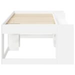 vidaXL Detská posteľová konštrukcia so skladovaním Biela 75 x 190 cm – Obrázok 4