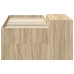 vidaXL Detská vysoká posteľ s pultom Dub sonoma 80 x 200 cm – Obrázok 4