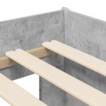 vidaXL Detská vysoká posteľ s pultom Betónovo sivá 80 x 200 cm – Obrázok 6