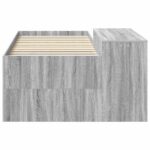 vidaXL Detská vysoká posteľ s pultom Sivý Sonoma 90 x 200 cm – Obrázok 4