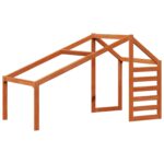 vidaXL Rám podkrovnej postele Vosková Hnedá 90 x 190 cm – Obrázok 4