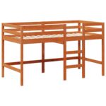 vidaXL Rám podkrovnej postele Vosková Hnedá 90 x 190 cm – Obrázok 3
