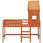 vidaXL Rám podkrovnej postele Vosková Hnedá 90 x 190 cm – Obrázok 6