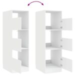 vidaXL Súprava na pranie s úložiskom 2 pcs Biely Konštruované drevo – Obrázok 11