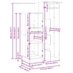 vidaXL Súprava na pranie s úložiskom 2 pcs Biely Konštruované drevo – Obrázok 12