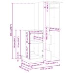 vidaXL Súprava na pranie s úložiskom 2 pcs Biely Konštruované drevo – Obrázok 11