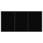 vidaXL Záhradný nábytok 5 pcs Čierna a antracit 140 x 70 x 73 cm – Obrázok 6