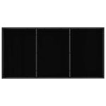vidaXL Záhradný nábytok 5 pcs Čierna a antracit 160 x 80 x 73 cm – Obrázok 6