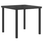 vidaXL Záhradný nábytok 3 pcs Čierna a antracit 80 x 80 x 73 cm – Obrázok 5