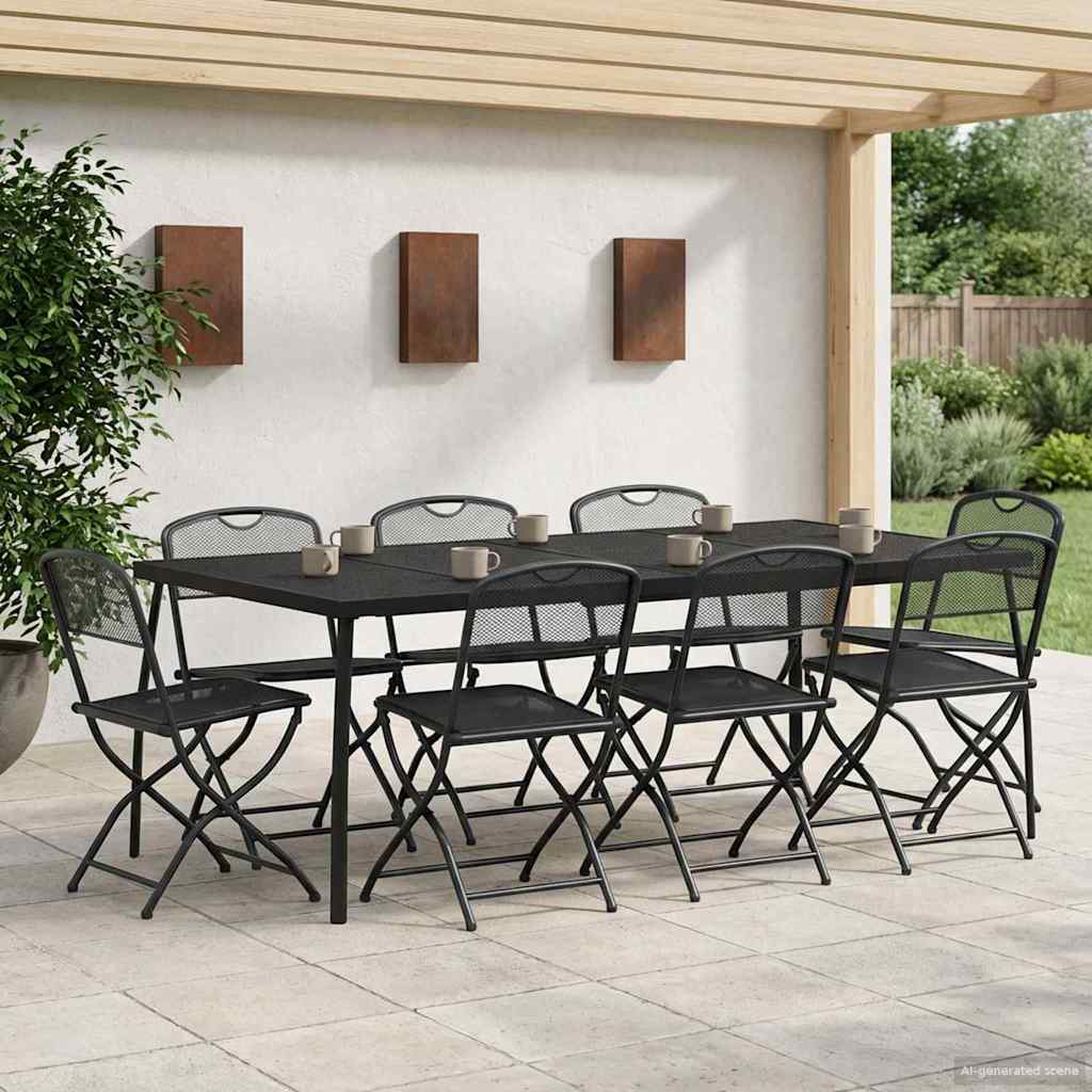 3422900_1.jpg vidaXL Záhradný nábytok 9 pcs Antracitová Železo a oceľ – Obrázok 1