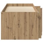 vidaXL Loftová posteľ s kabinetom 3 ks Dub artisan Kompozitné drevo – Obrázok 4
