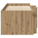 vidaXL Loftová posteľ s kabinetom 3 ks Dub artisan Kompozitné drevo – Obrázok 4