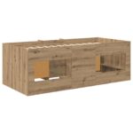 vidaXL Loftová posteľ s kabinetom 3 ks Dub artisan Kompozitné drevo – Obrázok 5