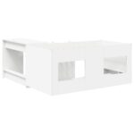 vidaXL Detská vysoká posteľ s pultom Biela 80 x 160 cm – Obrázok 5