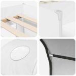 vidaXL Posteľ s Tunelom 4 pcs Biela Kompozitné drevo – Obrázok 9