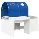vidaXL Posteľ s Tunelom 4 pcs Artisian dub a modrá Kompozitné drevo – Obrázok 2