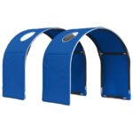 vidaXL Posteľ s Tunelom 4 pcs Artisian dub a modrá Kompozitné drevo – Obrázok 5