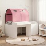 vidaXL Posteľ s Tunelom 4 pcs Artisian dub a ružová Kompozitné drevo