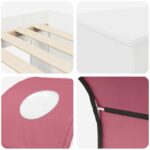 vidaXL Posteľ s Tunelom 4 pcs Artisian dub a ružová Kompozitné drevo – Obrázok 9