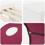 vidaXL Posteľ s Tunelom 4 pcs Artisian dub a červená Kompozitné drevo – Obrázok 9
