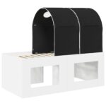 vidaXL Posteľ s Tunelom 4 pcs Artisian dub a čierna Kompozitné drevo – Obrázok 8