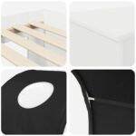 vidaXL Posteľ s Tunelom 4 pcs Artisian dub a čierna Kompozitné drevo – Obrázok 9