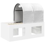 vidaXL Posteľ s Tunelom 4 pcs Artisian dub a biela Kompozitné drevo – Obrázok 8