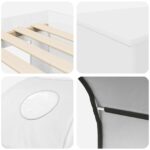vidaXL Posteľ s Tunelom 4 pcs Artisian dub a biela Kompozitné drevo – Obrázok 9