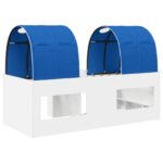 vidaXL Posteľ s Tunelom 4 pcs Biela a modrá Kompozitné drevo – Obrázok 8