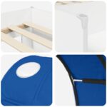 vidaXL Posteľ s Tunelom 4 pcs Biela a modrá Kompozitné drevo – Obrázok 9