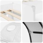 vidaXL Posteľ s Tunelom 4 pcs Biela Kompozitné drevo – Obrázok 9